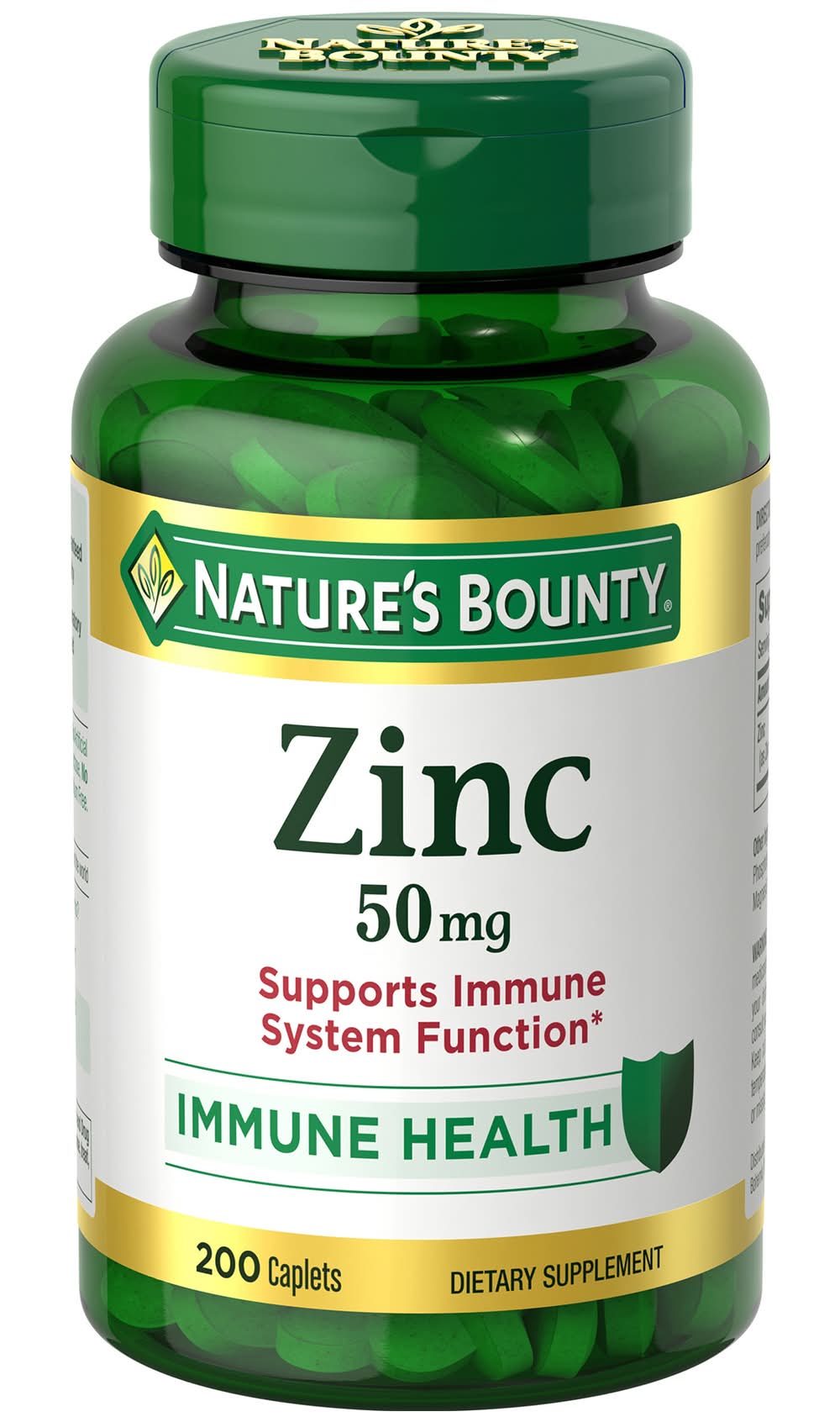 Nature's Bounty 50 Mg Immune Health Zinc Tablets (0.4 oz)