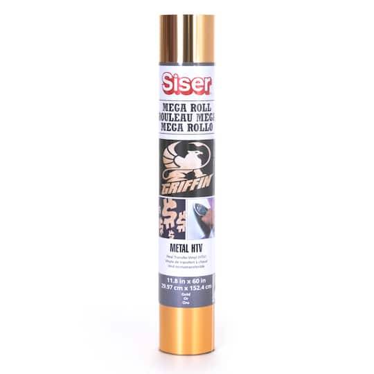 Siser Metal Heat Transfer Vinyl Mega Roll, Gold