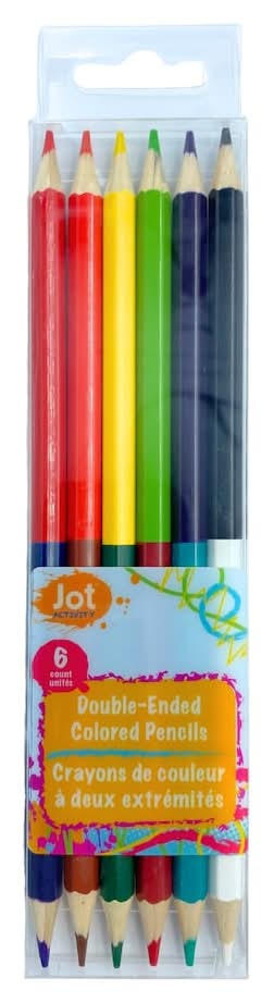 Jot Double Ended Colored Pencils, Assorted (6 ct)