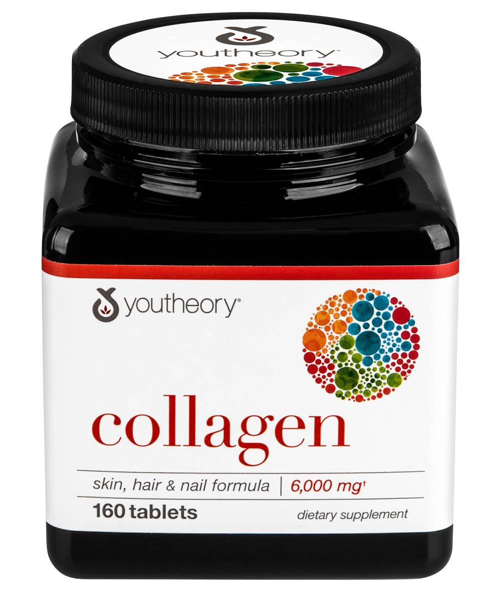 Youtheory 6000Mg Collagen Tablets (160 ct)