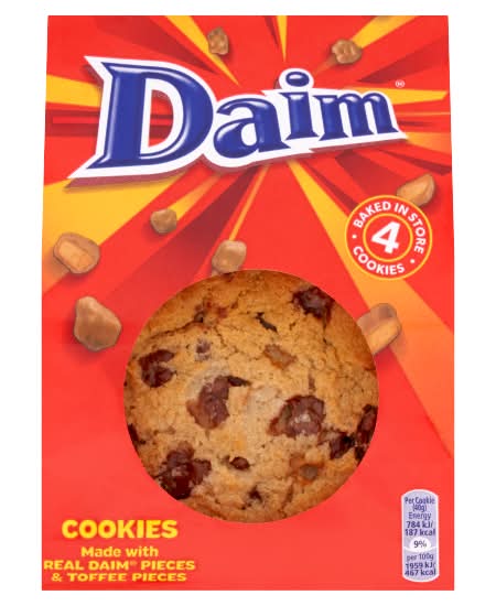 Daim Cookies (4 pack)