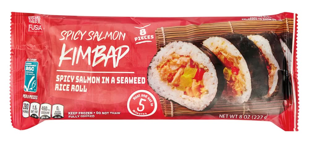 Fusia Asian Inspirations Kimbap Spicy Salmon (8 oz, 8 ct)