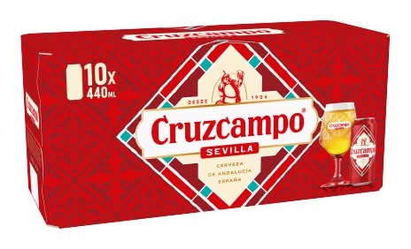 Cruzcampo Sevilla Lager Beer (10 x 440ml)