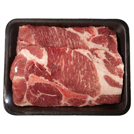 Meijer All Natural Bone-In Pork Shoulder Blade Steak (approx 2.25 lbs)