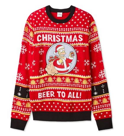 The Simpsons Holiday Pullover Sweater Delivery Near Me | Order Online ...