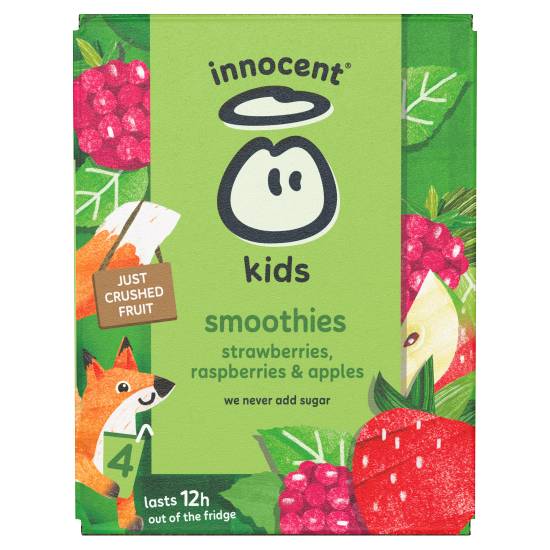 innocent Smoothies (4 pack, 150 ml) (strawberries raspberries & apples)