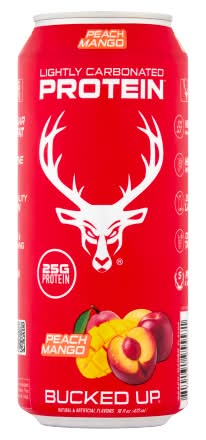 Bucked Up Lightly Carbonated Protein Drink, Rainbow Candy (16 fl oz)