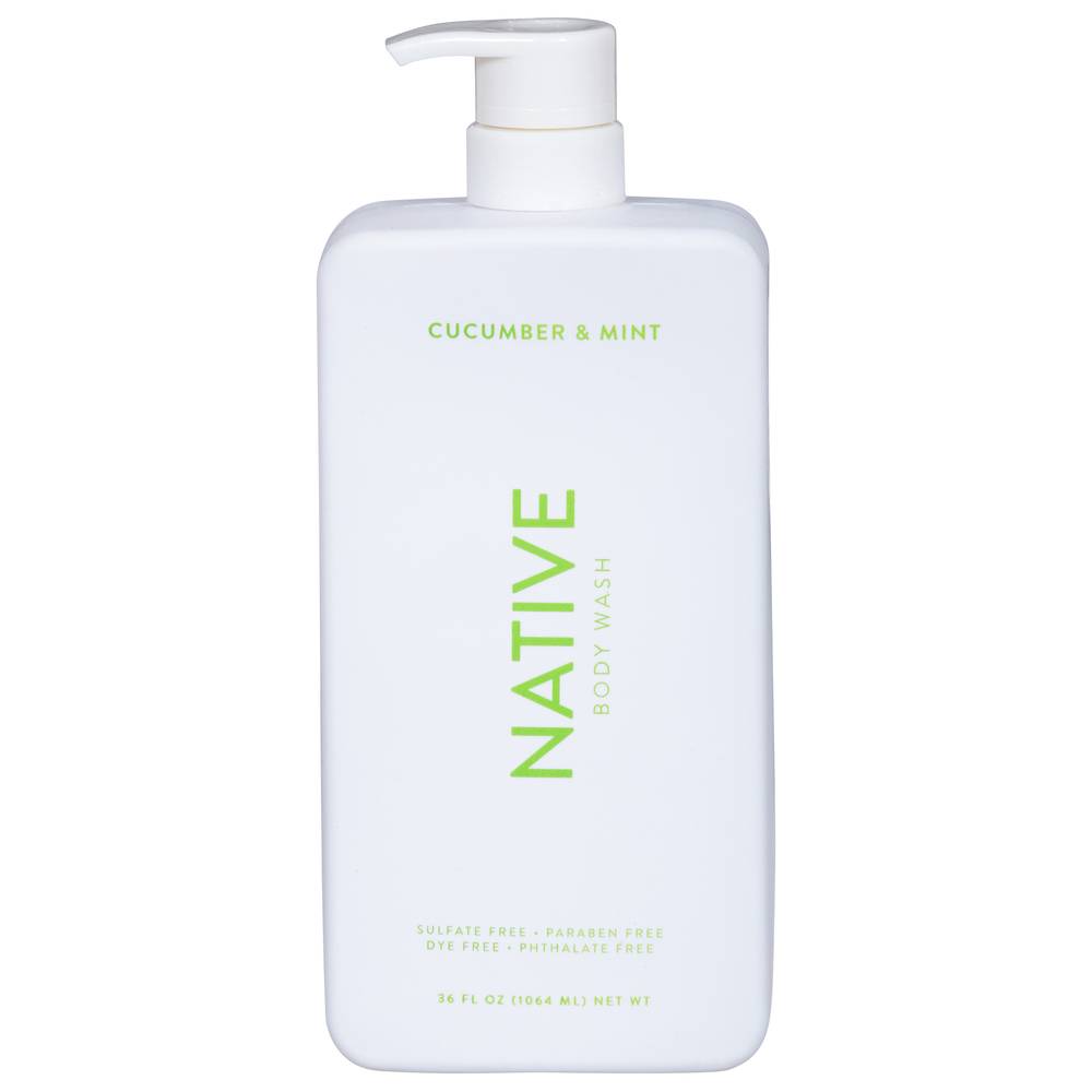 Native Body Wash, Cucumber-Mint