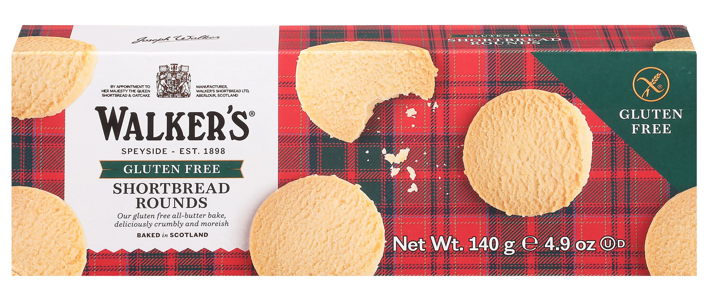 Walker's Gluten Free Pure Butter Shortbread (4.9 oz)