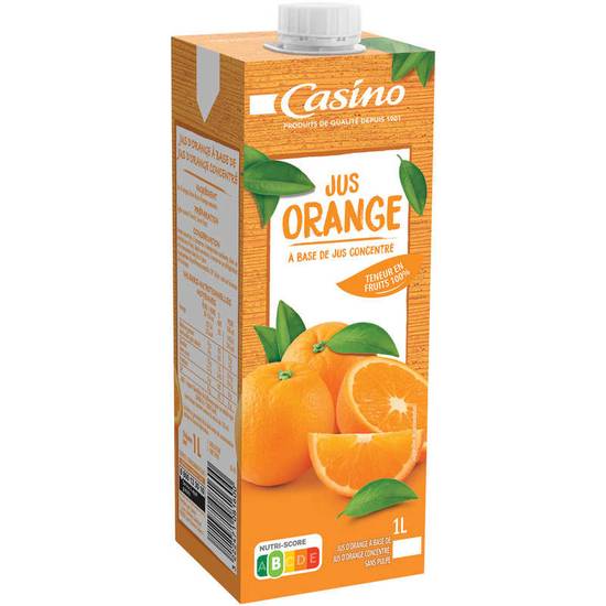 Jus d'orange - A base de concentré 1l CASINO