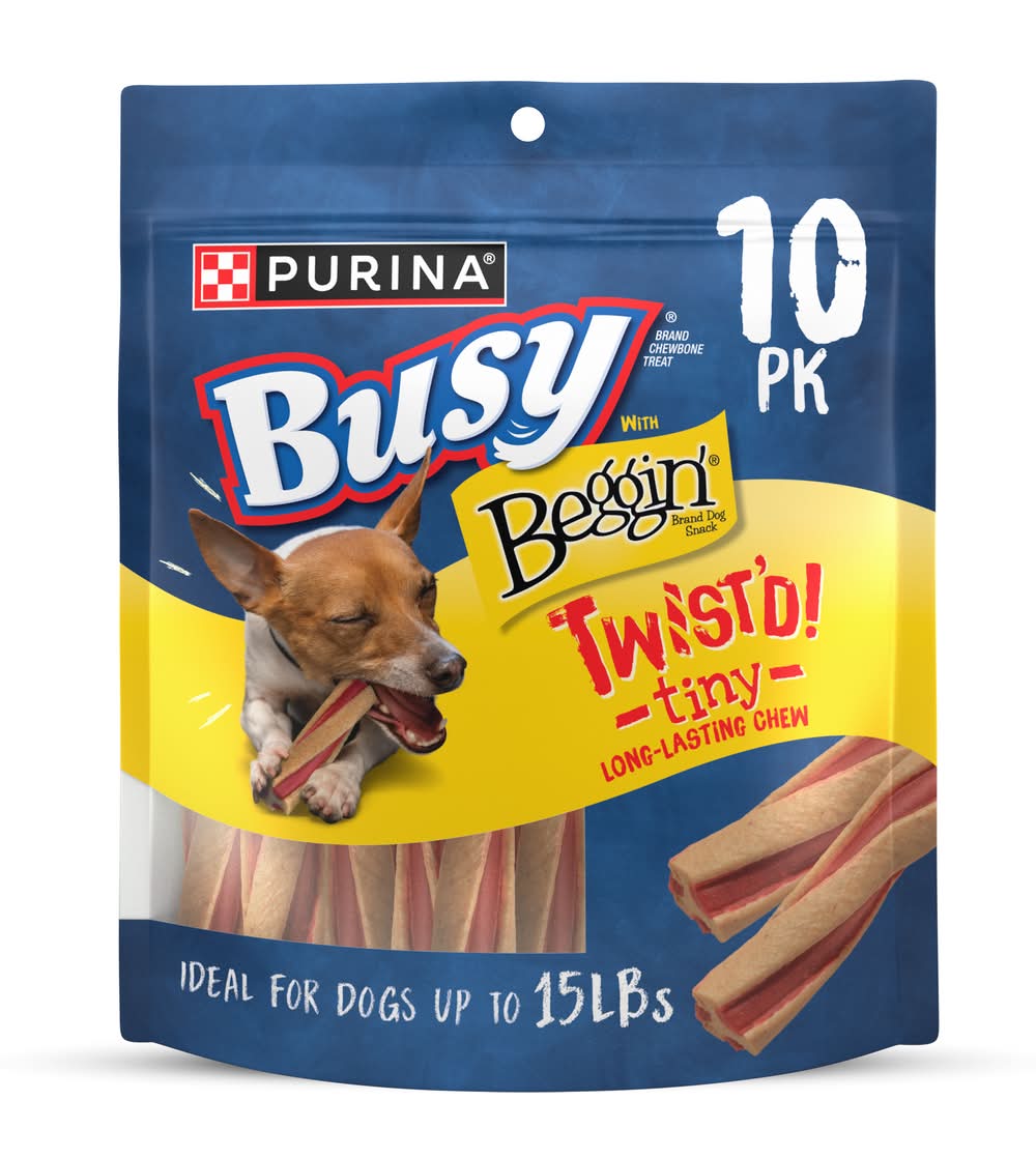 Purina Beggin' Busy With Twist'd Tiny Dog Treats (5.3 oz, 10 ct)