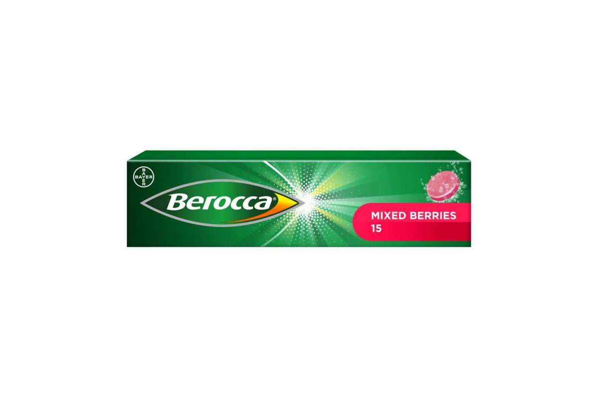 Berocca Mixed Berries Energy Vitamin 15 Tablets