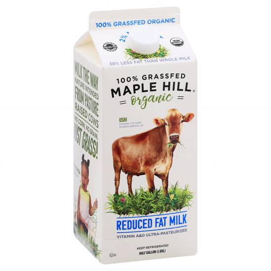 Maple Hill Organic Reduced Fat Milk (1.89 L)