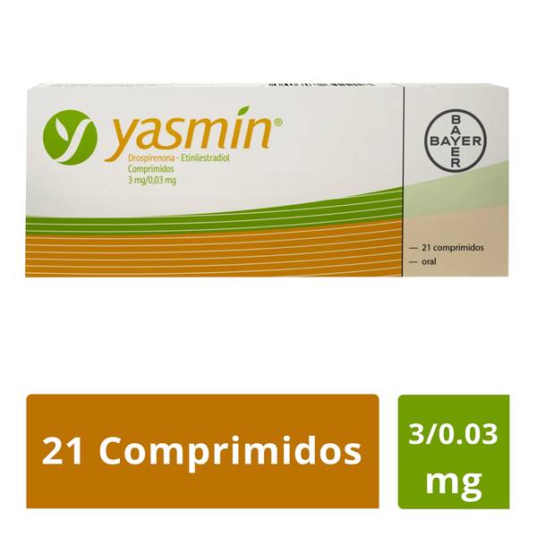 Bayer yasmin comprimidos 3 mg / 0.03 mg (21 un)