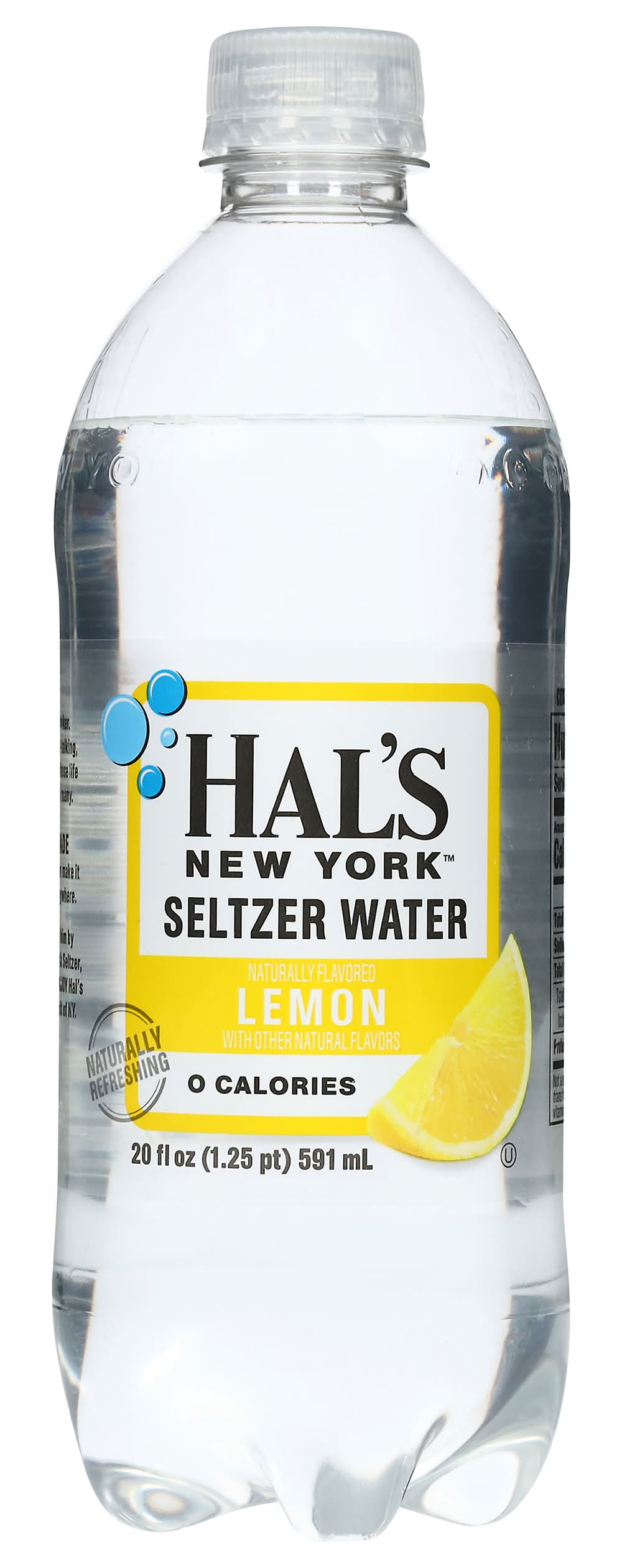Hal's New York Lemon Seltzer Water (20 fl oz)