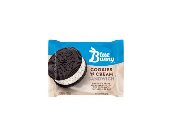 Blue Bunny Cookies 'N Cream Ice Cream Sandwich 4.5 oz