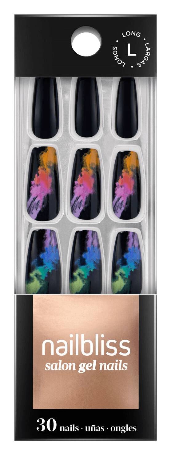 Dashing Diva Rainbow Run Gel Nail Kit, Long (30 ct)