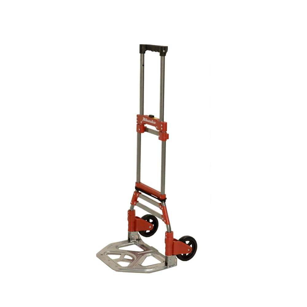 Milwaukee 150 Lbs. Convertible Fold-Up Steel Hand Truck With One 60 In. Bungee Cord