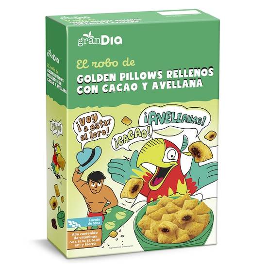 Cereales rellenos de cacao y avellana gan Dia caja 500 g