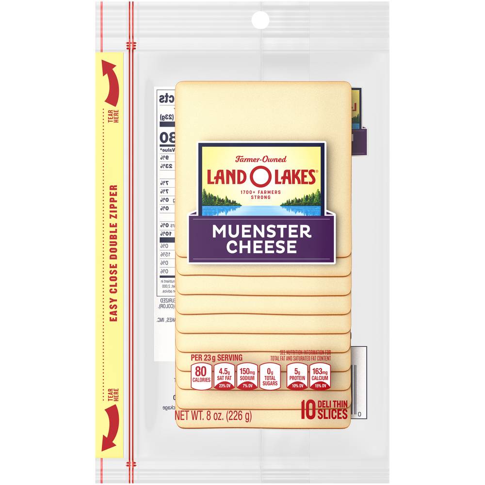 Land O'Lakes Muenster Cheese Deli Thin Slices (8 oz)