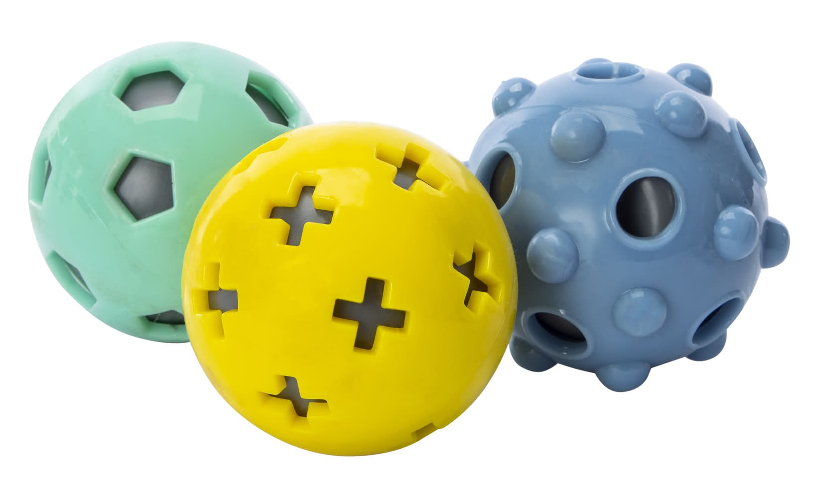 Scented Squeaker Ball Dog Toy 3-Count