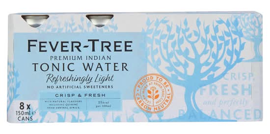 Fever-Tree Refreshingly Light Tonic Water (8 x 150ml)