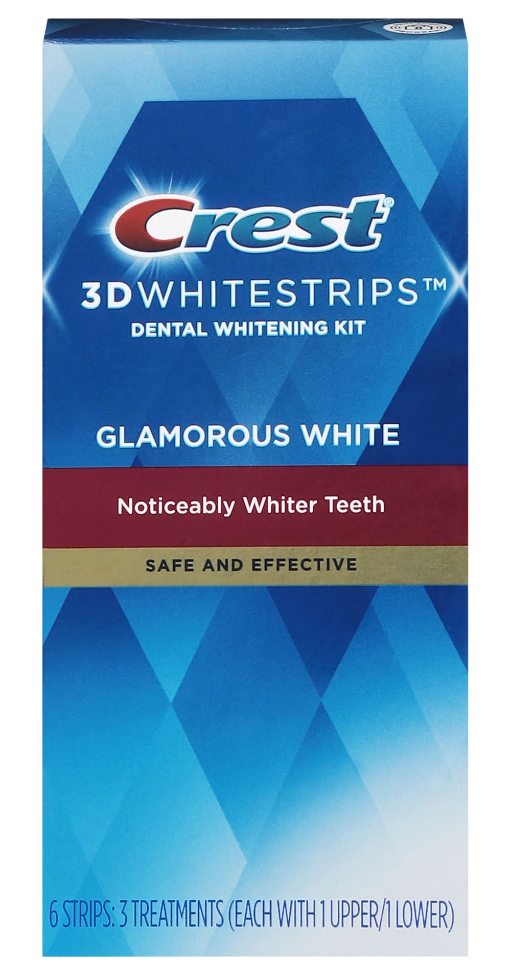 Crest 3D Whitestrips Glamorous White Teeth Whitening Kit Treatments