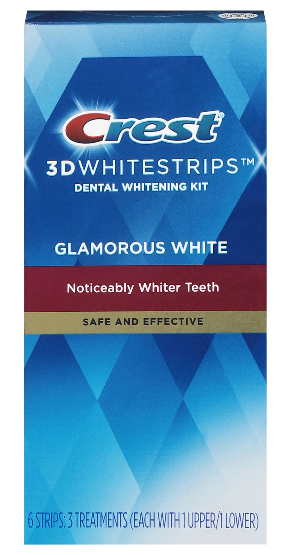 CREST 3D Whitestrips Glamorous White Teeth Whitening Kit Treatments