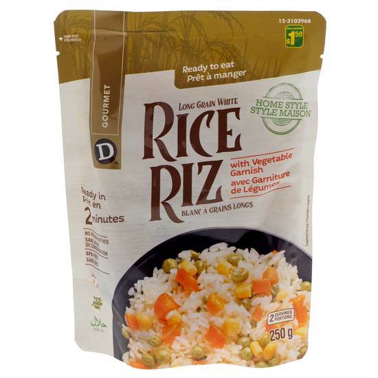 D Gourmet Rice With Mixed Vegetables (250g)