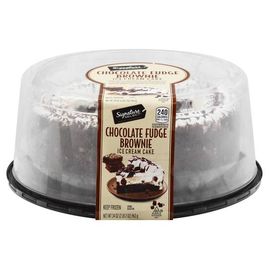Signature Select Chocolate Fudge Brownie Ice Cream Cake