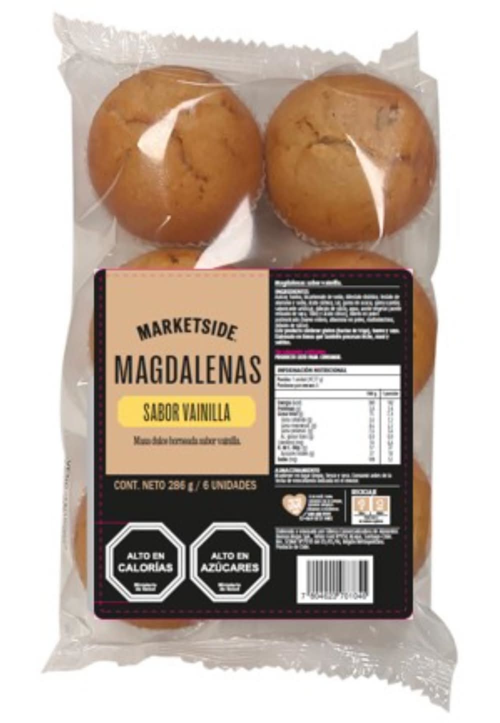 Magdalenas - Vainilla (6 un)