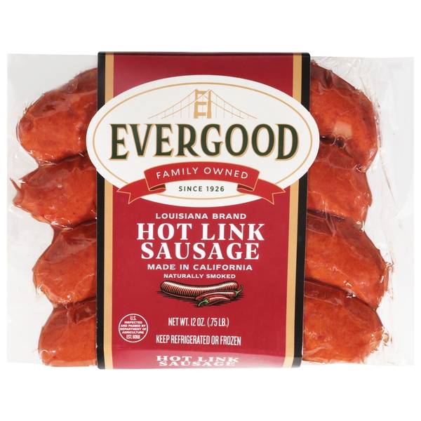 Evergood Louisiana Brand Hot Links (12 oz, 4 ct)