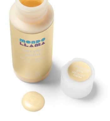 Mondo Llama Metallic Acrylic Paint Glistening, Gold (2 oz)