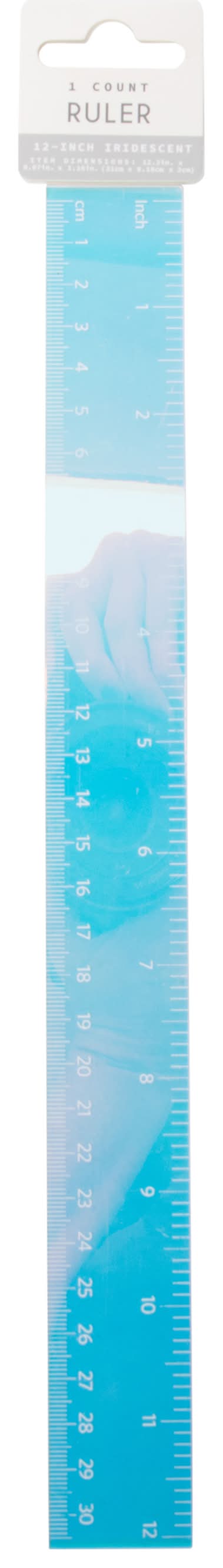 12-Inch Iridescent Ruler