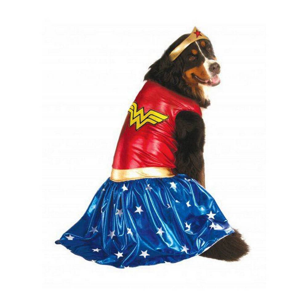 Rubie's Pet Shop Halloween Wonder Woman Deluxe Dog & Cat Costume (Size: 2X Large)