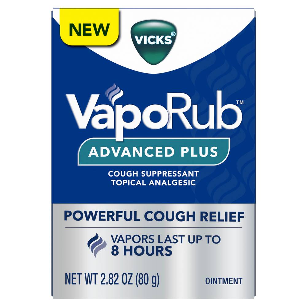 Vicks Vaporub Advanced Plus Powerful Cough Relief (2.82 oz)