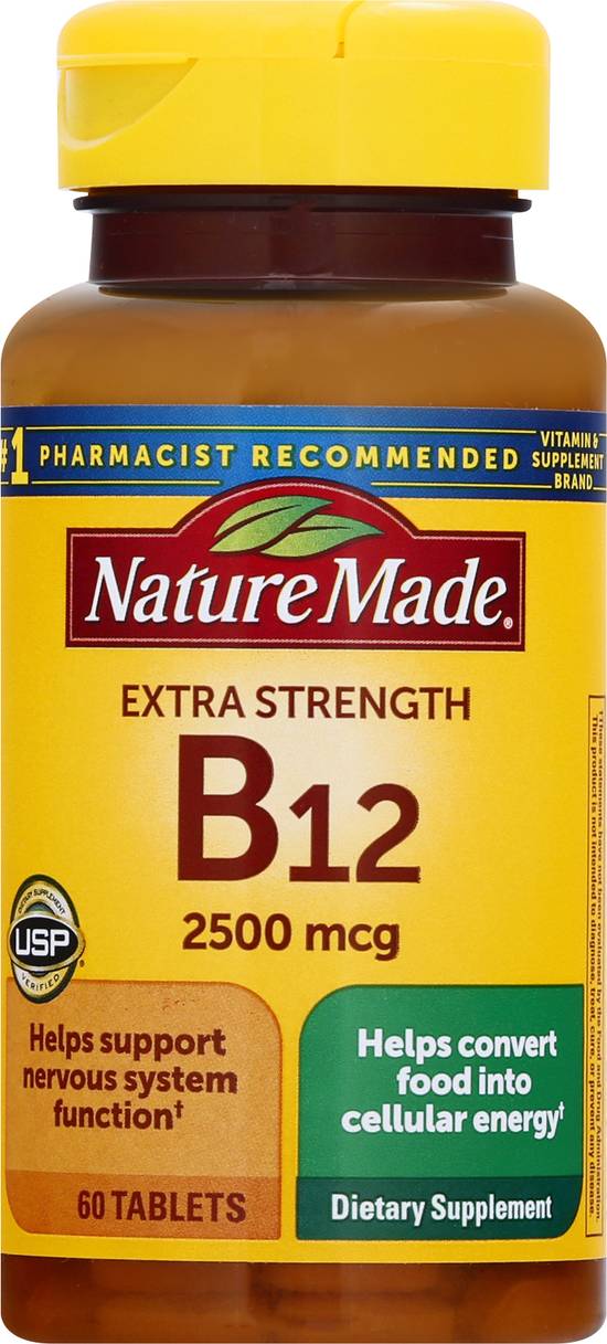 Nature Made Vitamin B12 2500 Mcg Dietary Supplement (60 ct)