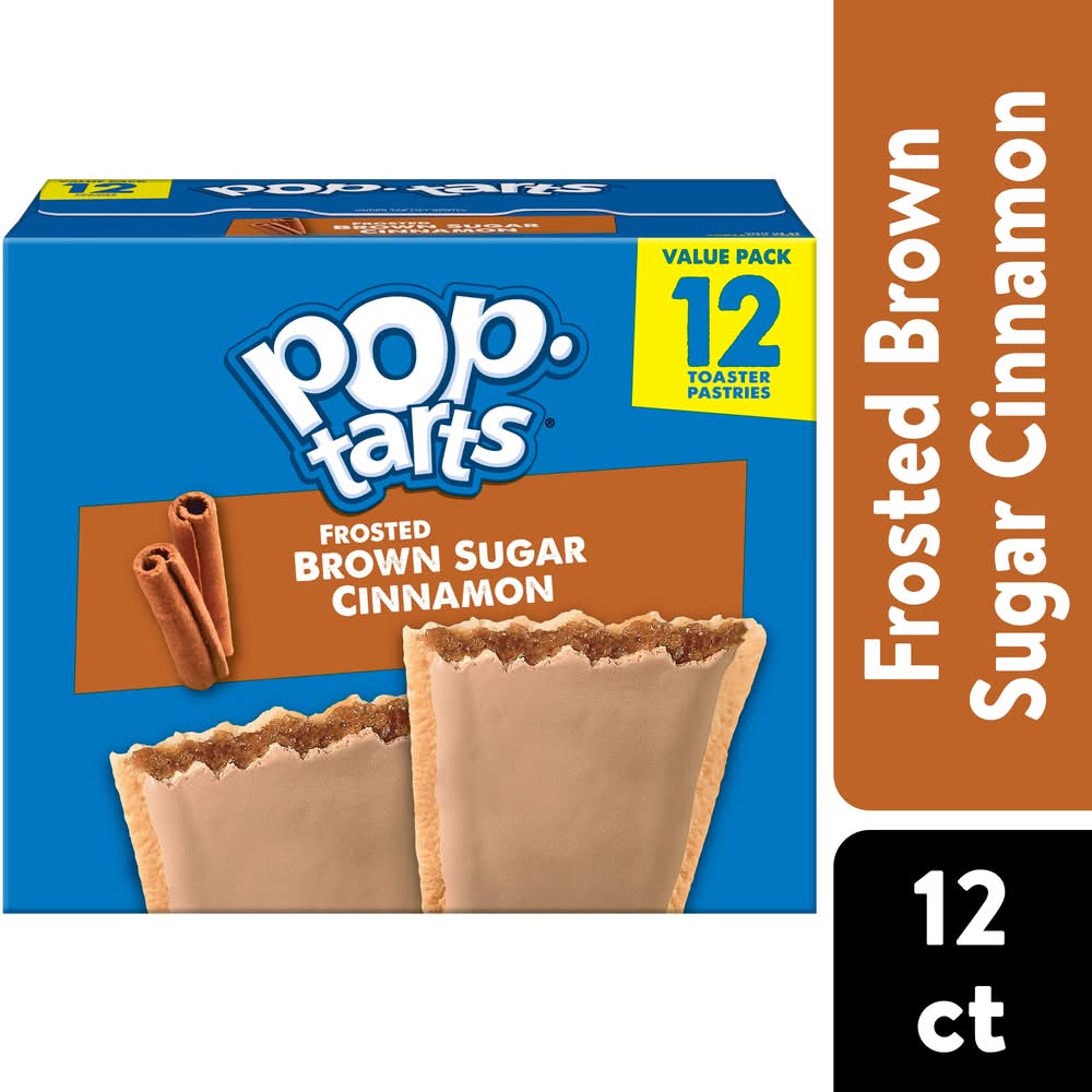 Pop-Tarts Toaster Pastries Value pack, Frosted Brown Sugar Cinnamon (20.3 oz, 12 ct)