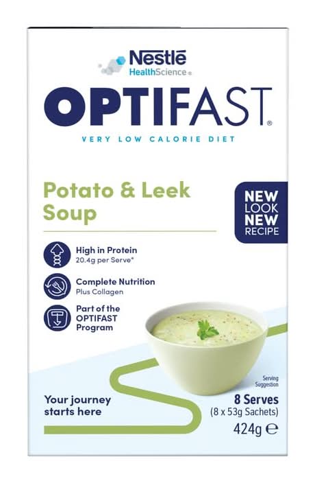 Optifast Potato & Leek Soup 8 x 53g 8pk