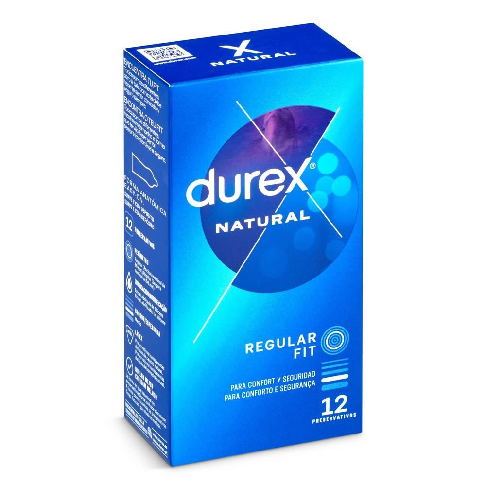 Preservativos Natural Comfort Durex Caja 12 Unidades