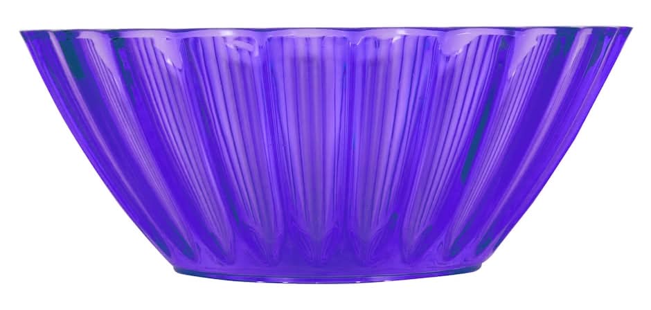 Wavy Plastic Bowl, Purple