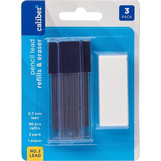 Caliber No. 2 Pencil Lead Refills & Eraser, 90 pcs