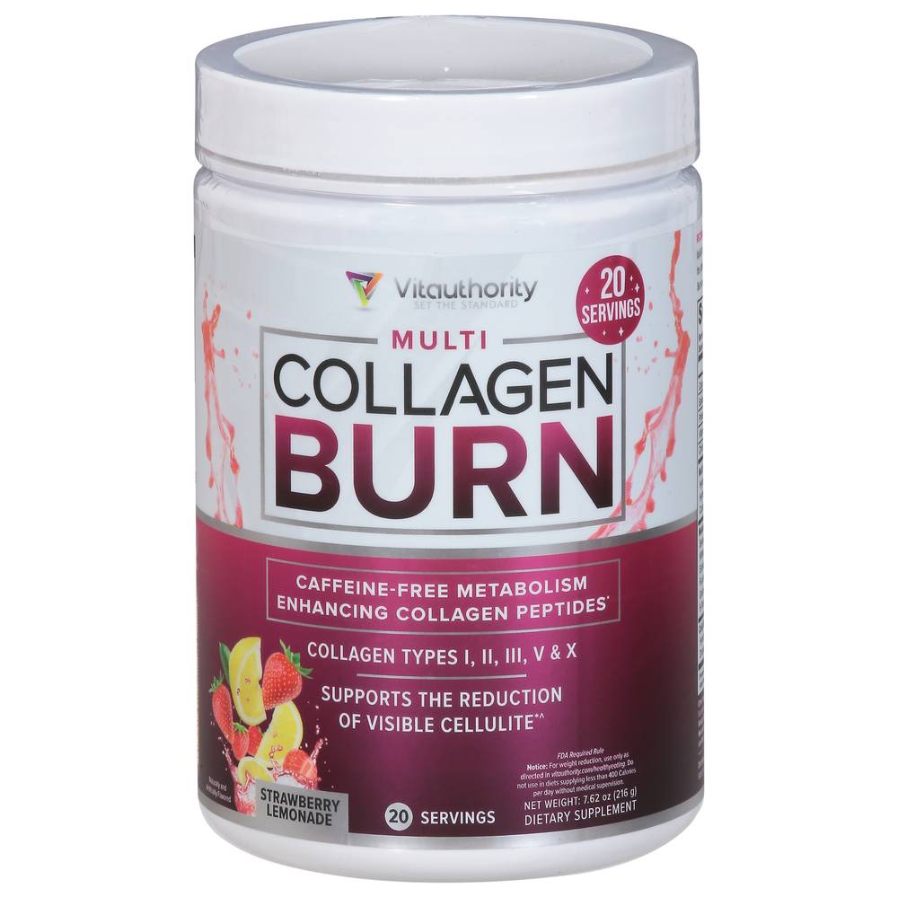 Vitauthority Strawberry Lemonade Multi Collagen Burn (7.62 oz)