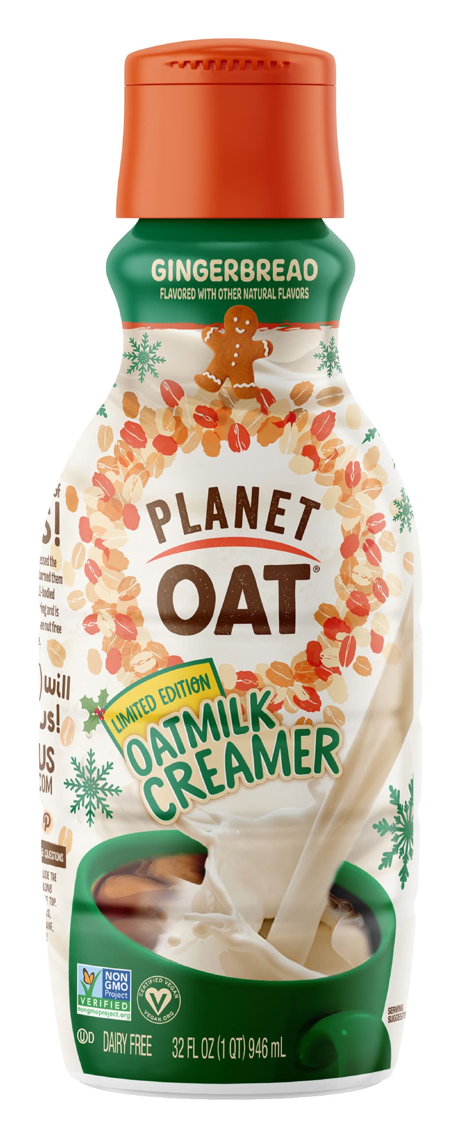 Planet Oat Oatmilk Creamer, Ginger Bread (32 fl oz)