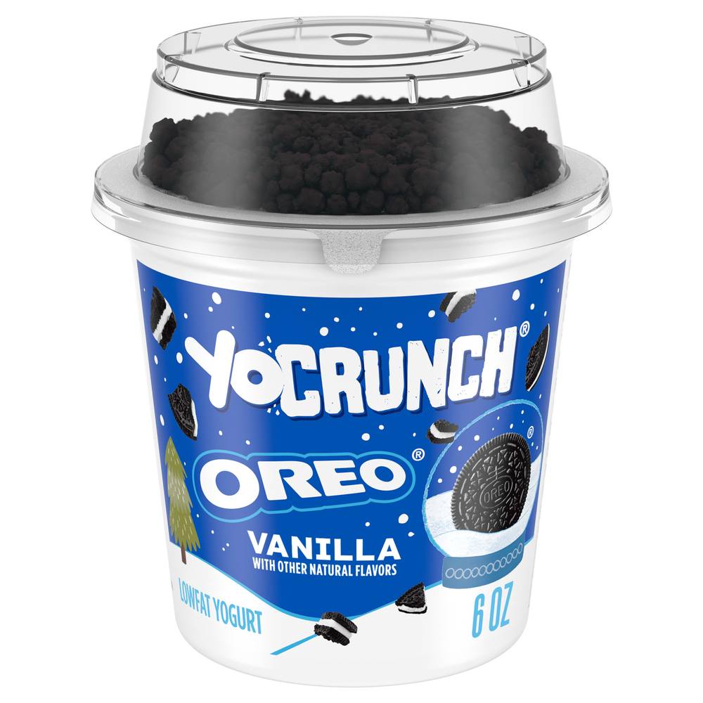 YoCrunch Lowfat Oreo Yogurt, Vanilla (6 oz)