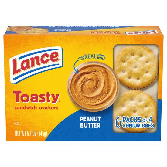 Lance Toasty Peanut Butter Sandwich Crackers (6 ct)