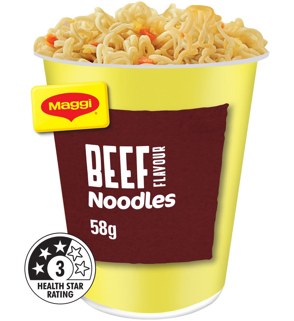 Maggi Instant Noodles Cup, Beef (58g)
