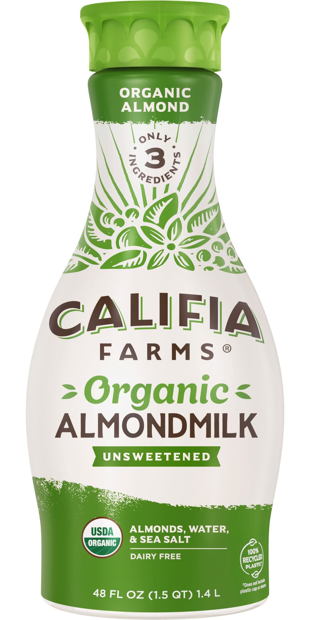 Califia Farms Organic Unsweetened Almondmilk (48 fl oz)