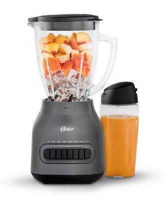 Oster Easy-To-Clean Blender With Dishwasher-Safe Glass Jar, Black (2 ct)