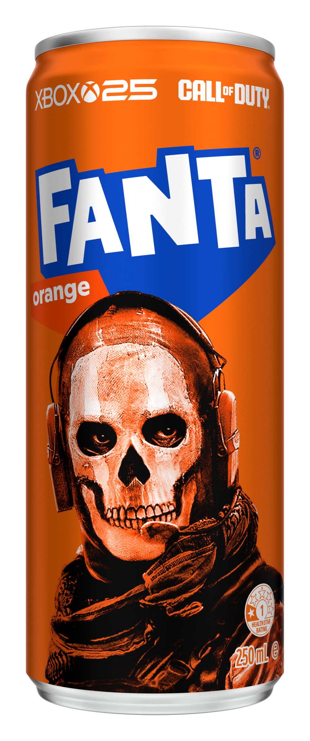 Fanta Flavored Soda, Orange (250mL)
